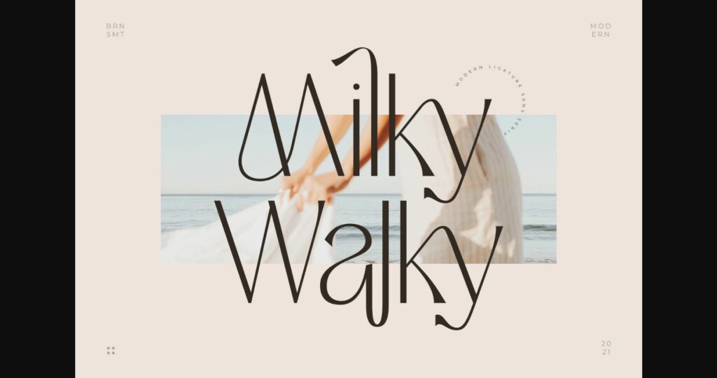 Milky Walky Font Poster 3