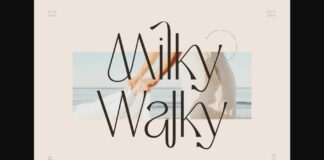 Milky Walky Font Poster 1