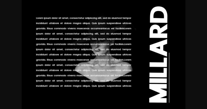 Millard Font Poster 6