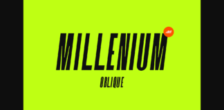 Millenium Font Poster 1