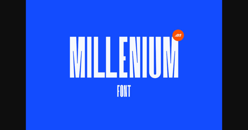 Millenium Font Poster 3