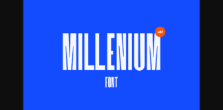 Millenium Font Poster 1