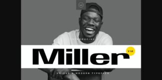 Miller Font Poster 1