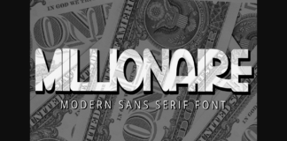 Millionaire Font Poster 1