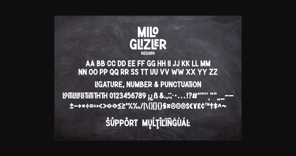 Milo Glizler Family Font Poster 11
