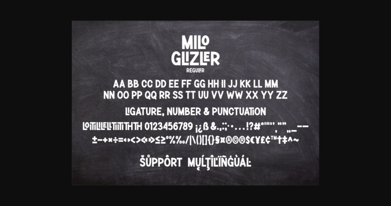 Milo Glizler Family Font Poster 11