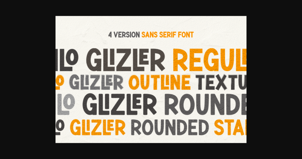 Milo Glizler Family Font Poster 2