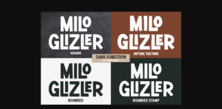 Milo Glizler Family Font Poster 1