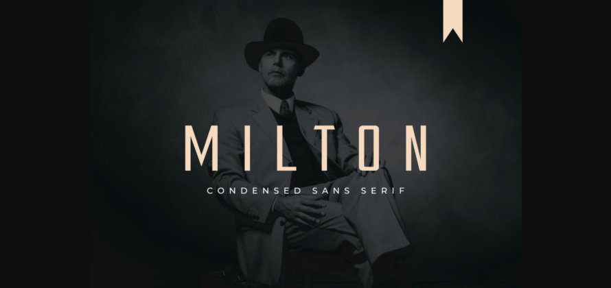 Milton Font Poster 1