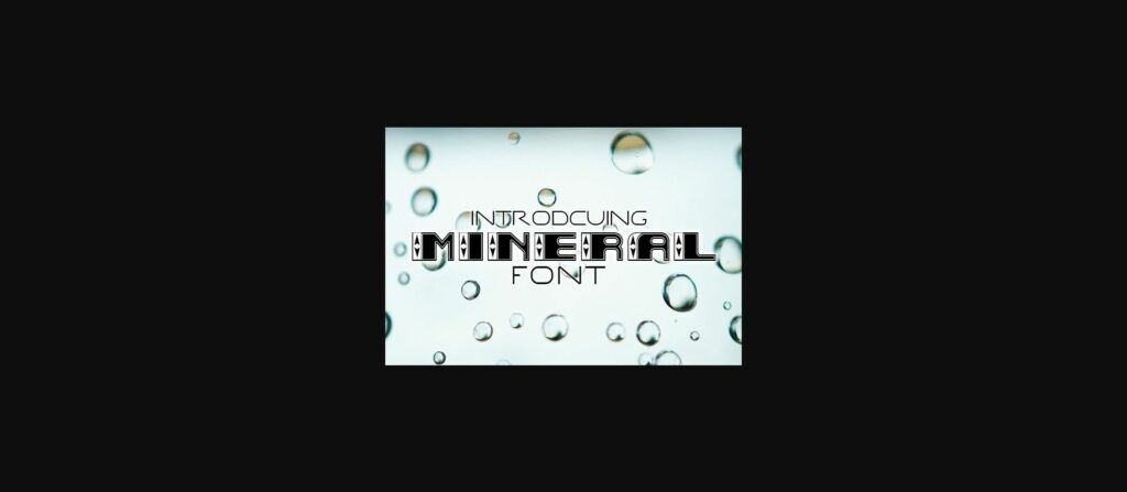 Mineral Font Poster 3