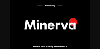 Minerva Font Poster 1