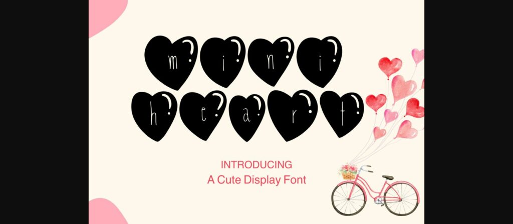 Mini Heart Font Poster 3