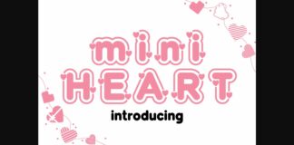 Mini Heart Font Poster 1