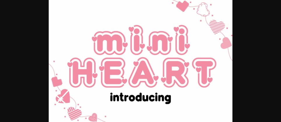 Mini Heart Font Poster 1