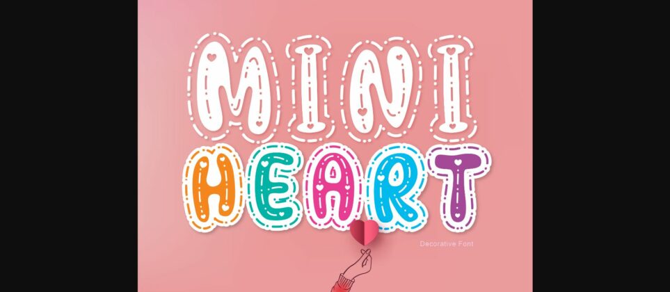 Mini Heart Font Poster 1