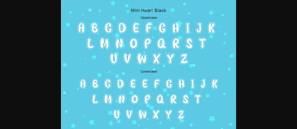 Mini Heart Font Poster 5