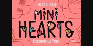 Mini Hearts Font Poster 1