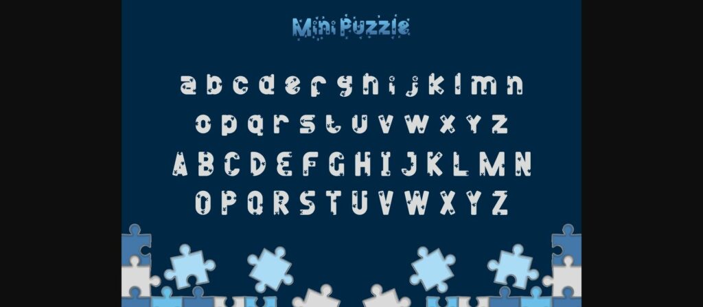 Mini Puzzle Font Poster 10