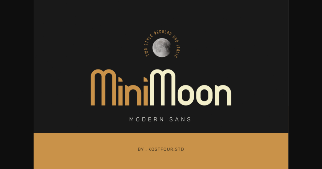 Minimoon Font Poster 3