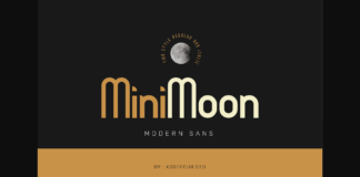 Minimoon Font Poster 1