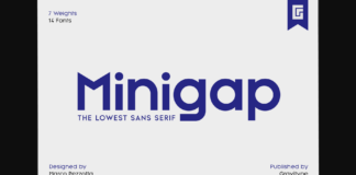 Minigap Font Poster 1