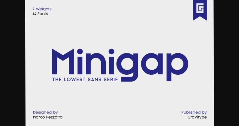 Minigap Font Poster 1