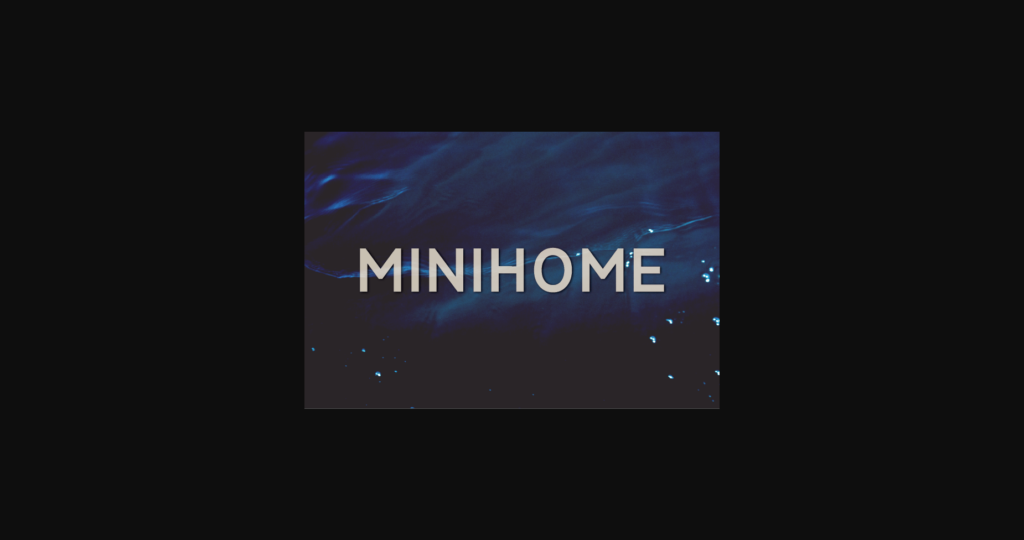 Minihome Font Poster 3