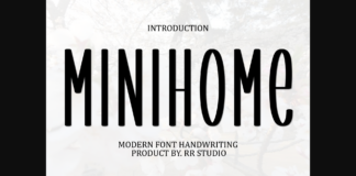 Minihome Font Poster 1