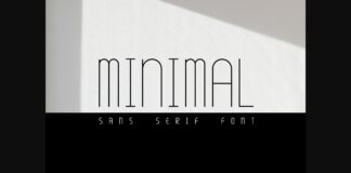 Minimal Font Poster 1