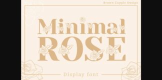 Minimal Rose Font Poster 1