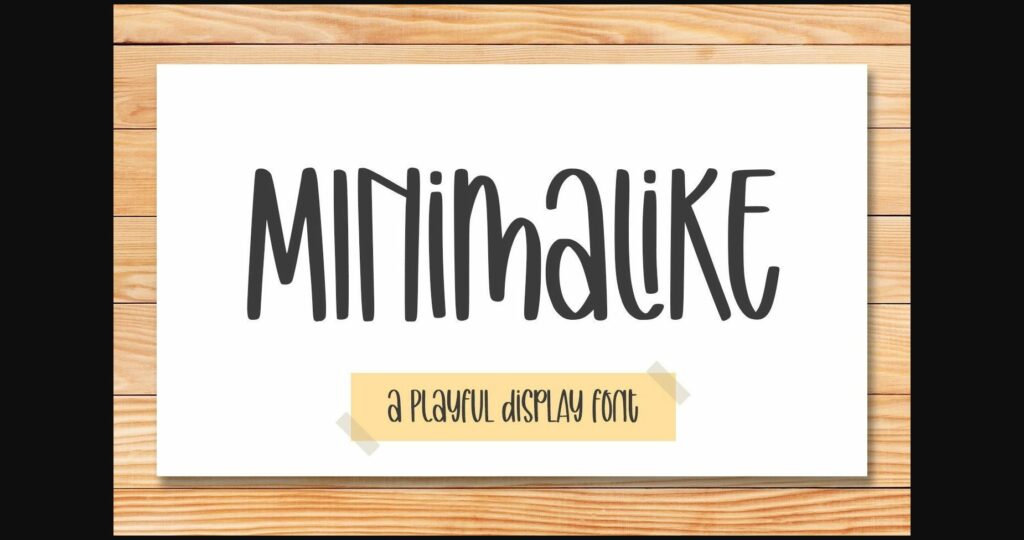 Minimalike Font Poster 3