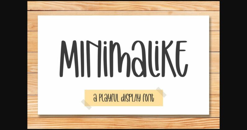 Minimalike Font Poster 3