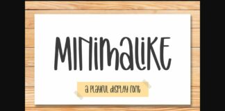 Minimalike Font Poster 1