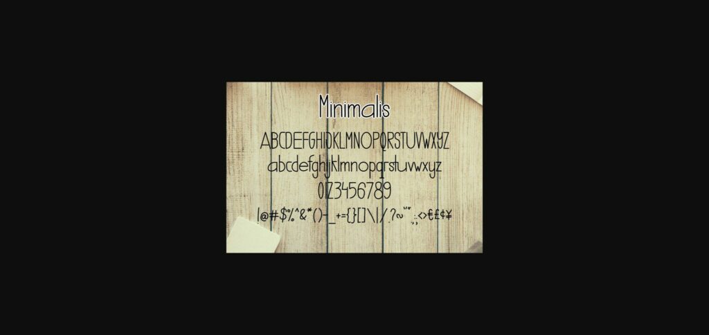 Minimalis Font Poster 5