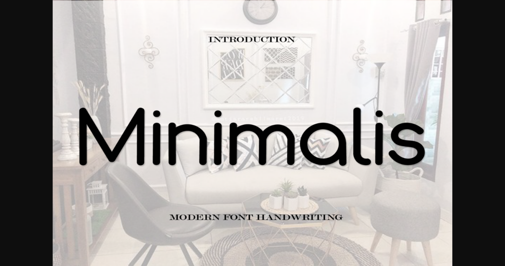 Minimalis Font Poster 3