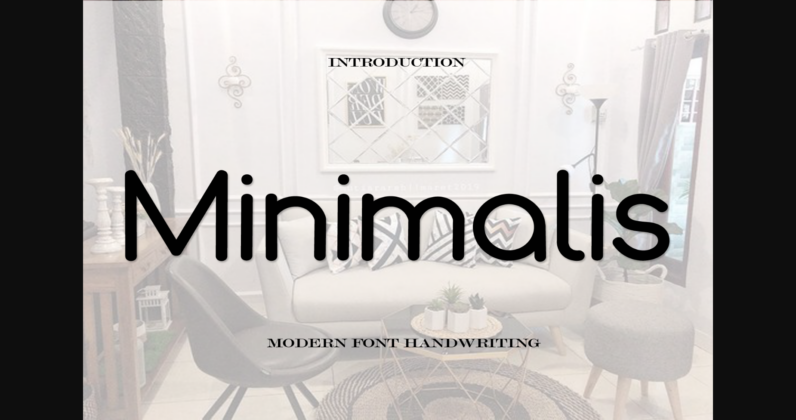 Minimalis Font Poster 1