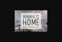 Minimalis Home Font Poster 1