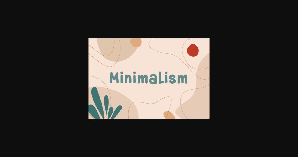 Minimalism Font Poster 1