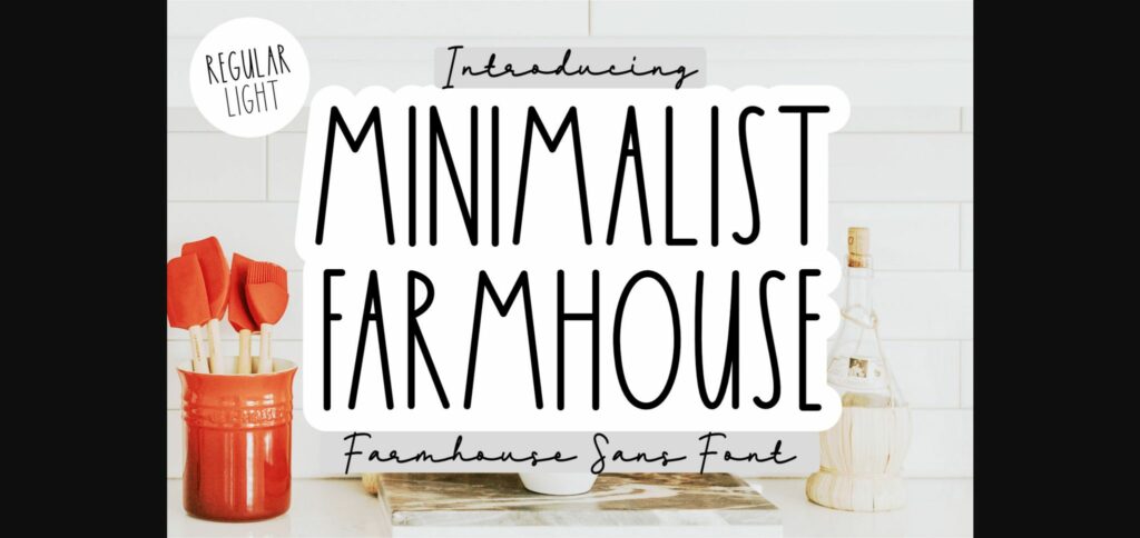 Minimalist Farmhouse Font Poster 3