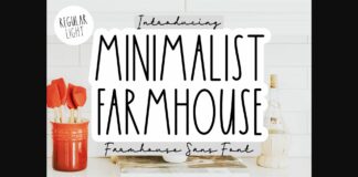 Minimalist Farmhouse Font Poster 1