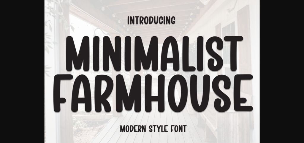 Minimalist Farmhouse Font Poster 3