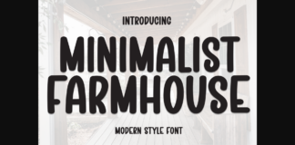 Minimalist Farmhouse Font Poster 1