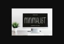 Minimalist Font Poster 1