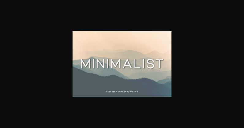 Minimalist Font Poster 3