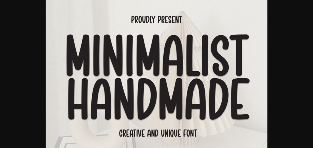 Minimalist Handmade Font Poster 3