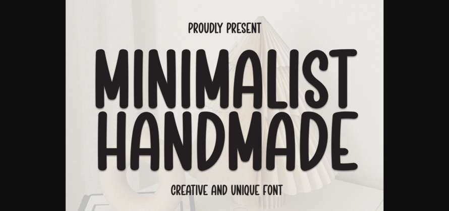 Minimalist Handmade Font Poster 3