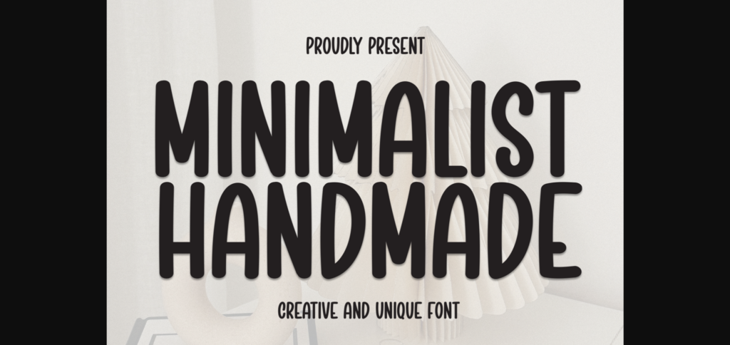 Minimalist Handmade Font Poster 1