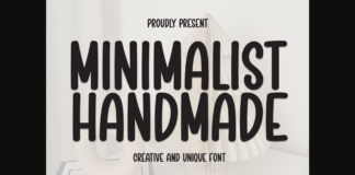 Minimalist Handmade Font Poster 1