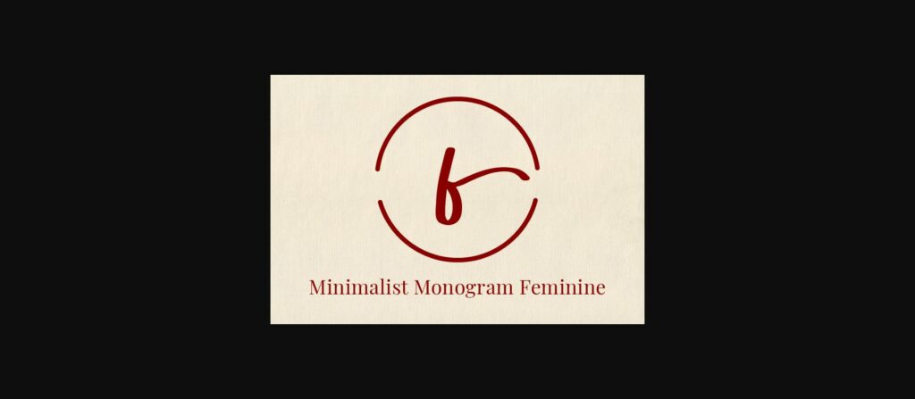 Minimalist Monogram Feminine Font Poster 3