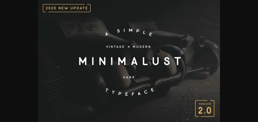 Minimalust Font Poster 3